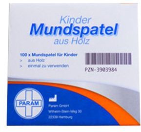 Mundspatel Holz für Kinder 100 St Stäbchen