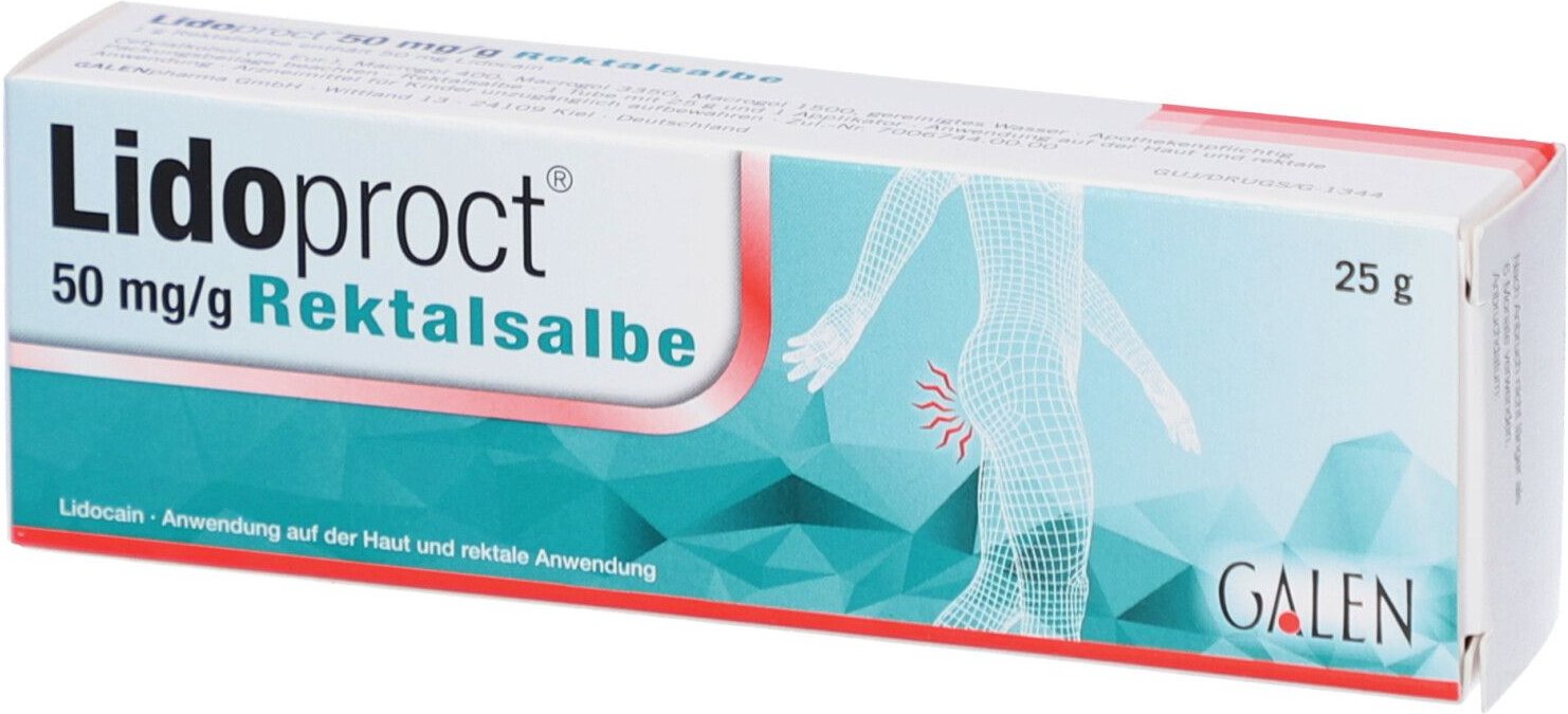 Lidoproct 50 mg/g Rektalsalbe 25 g Salbe