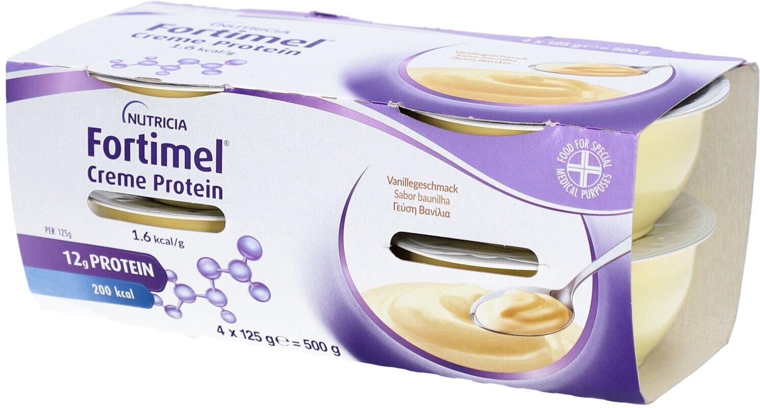 Fortimel Creme Protein Vanille 4x125 g Flüssigkeit
