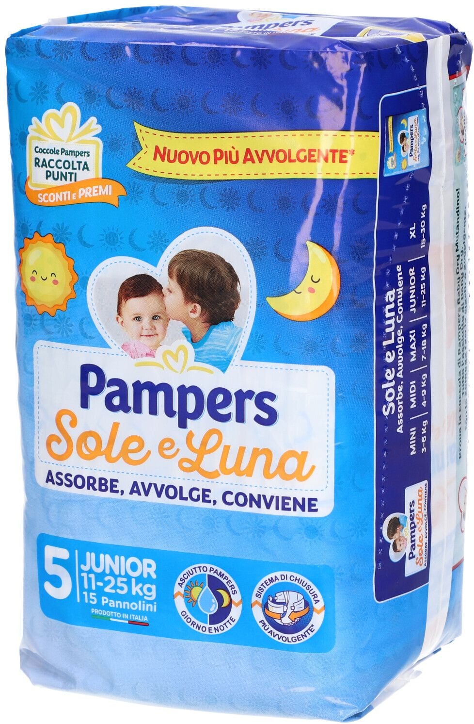 Pampers Sole&Luna Junior 15Pz 15 St Windeln