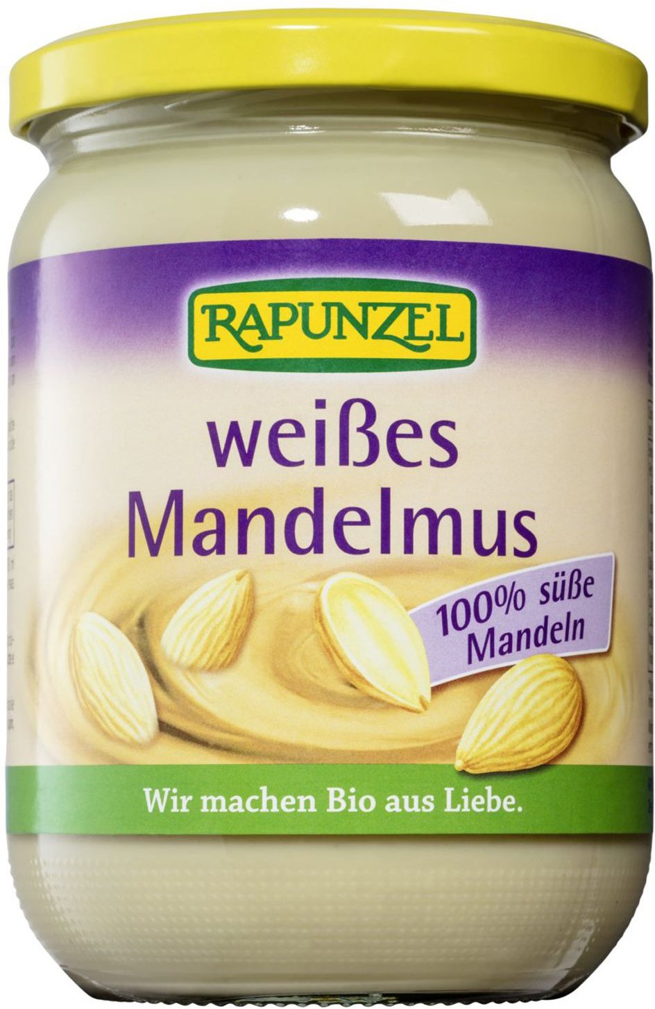 Rapunzel Bio weißes Mandelmus 500 g Creme