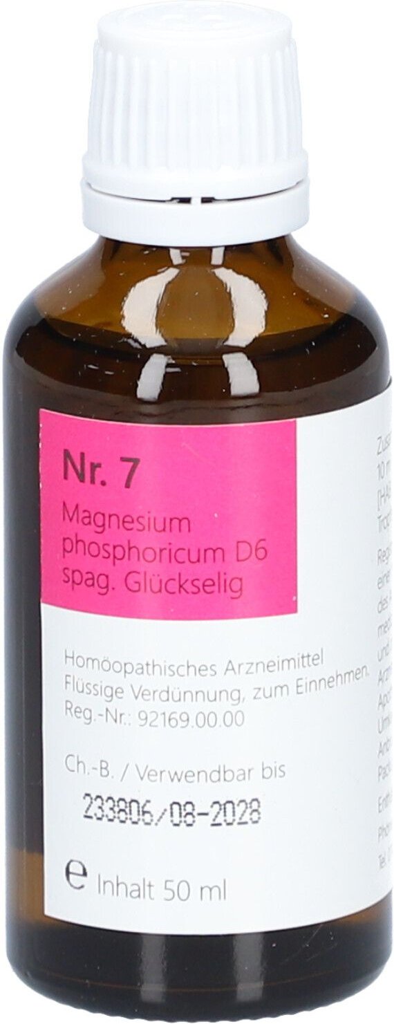 Nr.7 Magnesium phosphoricum D 6 spag.Glückselig 50 ml Tropfen zum Einnehmen
