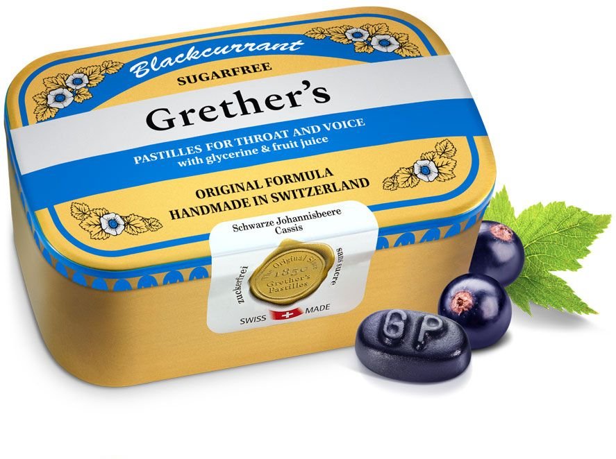 Thumbnail - Grethers Blackcurrant Silber zf.Past.Dose 440 g Pastillen