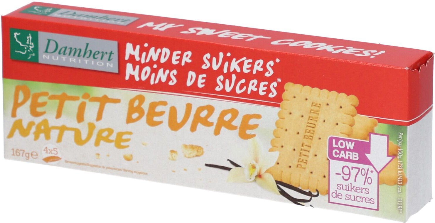 Damhert Petit Beurre Koekje Natuur Zonder Suiker 167 g Kekse