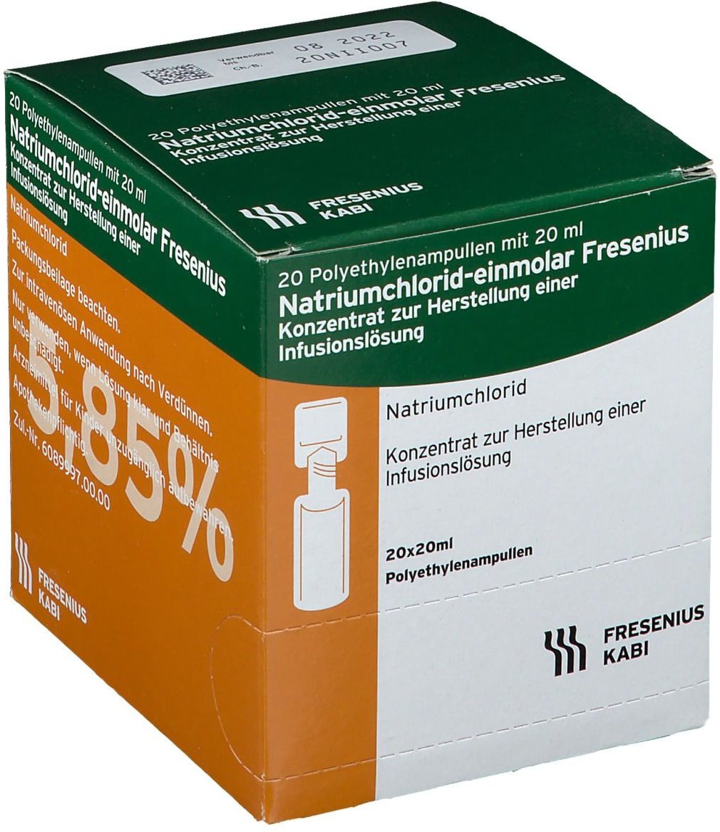 Kochsalzlösung Fres.5,85% Plastik Infusionslösung -Konzentrat