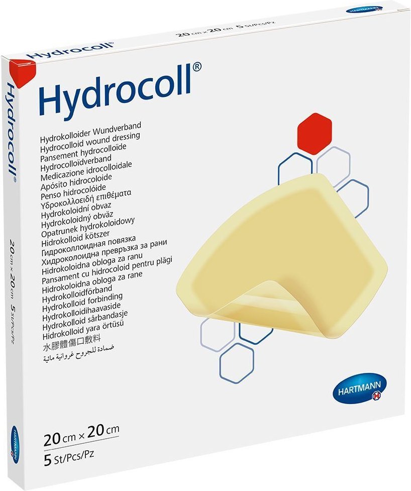 Hydrocoll Wundverband 20x20 cm 5 St Kompressen
