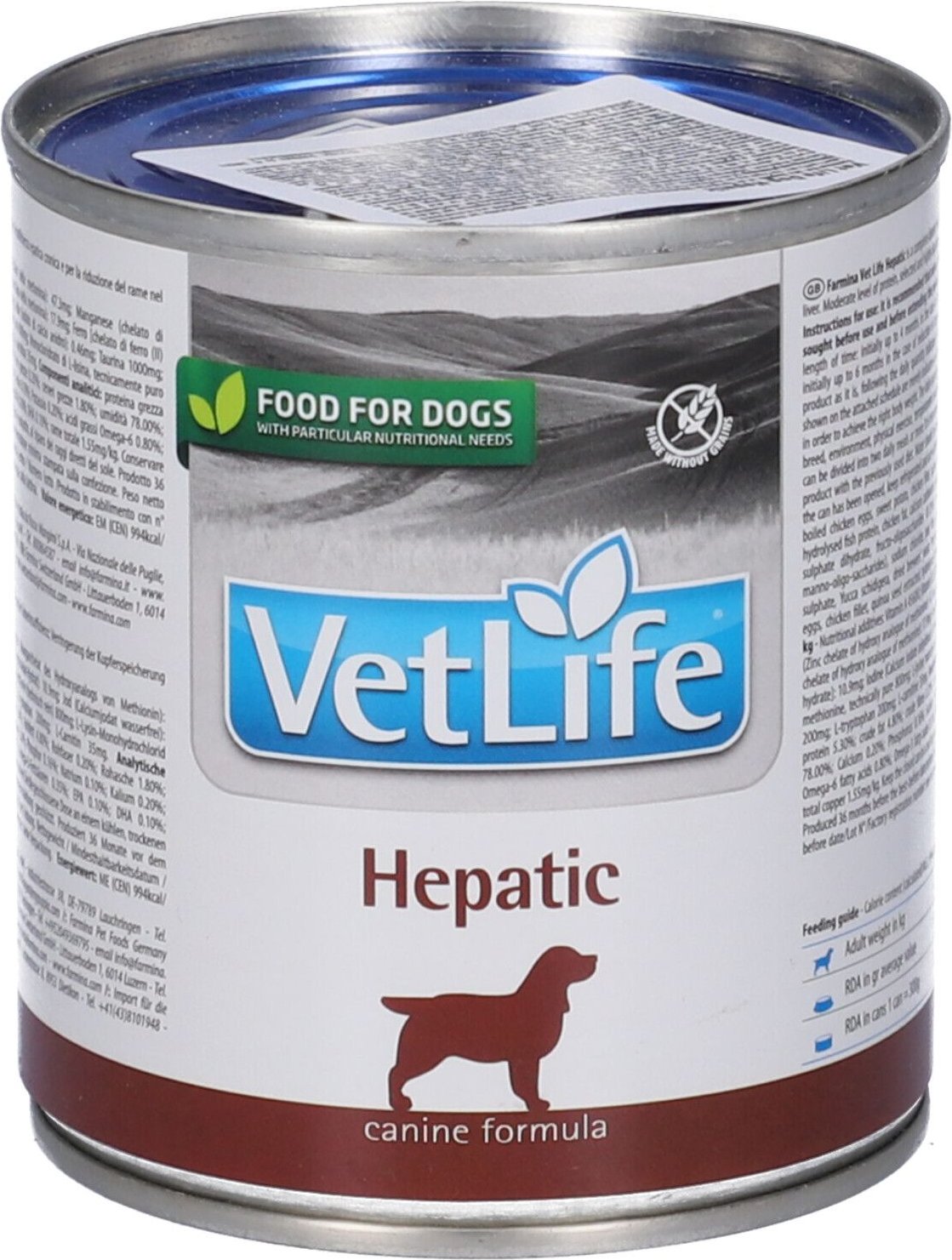 VET Life NAT Diet DOG Hepa300G 300 g Futter