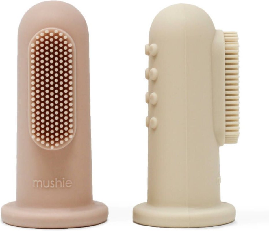Mushie Baby Tandenborstel Blush 2 St Zahnbürste