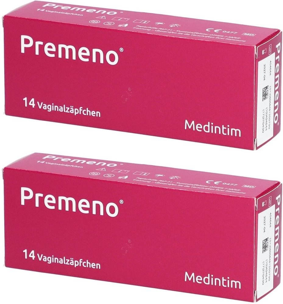 Premeno Vaginalzäpfchen 2x 2x14 St Vaginalovula
