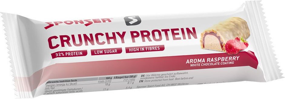 Sponser Crunchy Protein Bar Raspberry 12x50 g Riegel