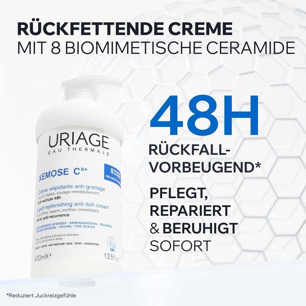 Uriage Xemose C8+ Lipidaufbau-Creme 200 ml Creme