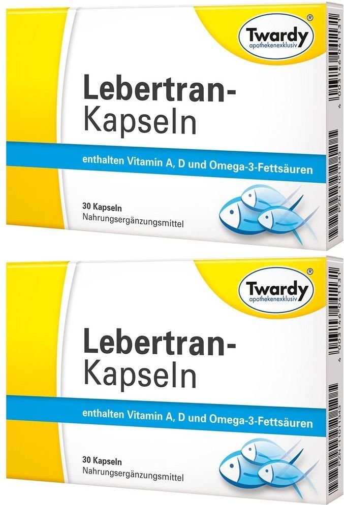 Lebertran Kapseln 2x 2x30 St