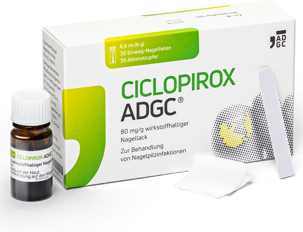 Ciclopirox Adgc 80 mg/g wirkstoffhalt.Nagellack 6,6 ml Wirkstoffhaltiger Nagellack