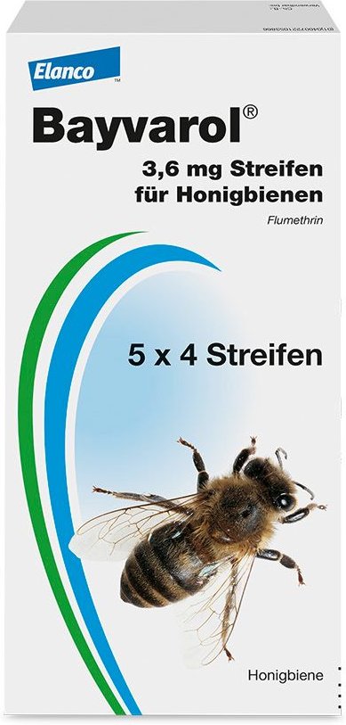 Bayvarol 3,6 mg Streifen f.Honigbienen 5x4 St