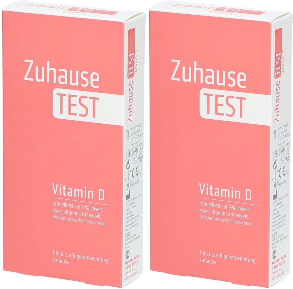 Zuhause Test Vitamin D Blut 2x 2x1 St
