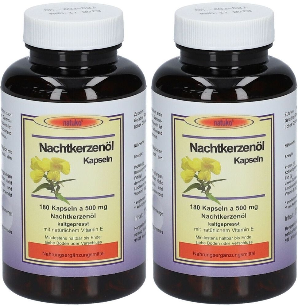 Nachtkerzenöl Kapseln 500 mg 2x 2x180 St