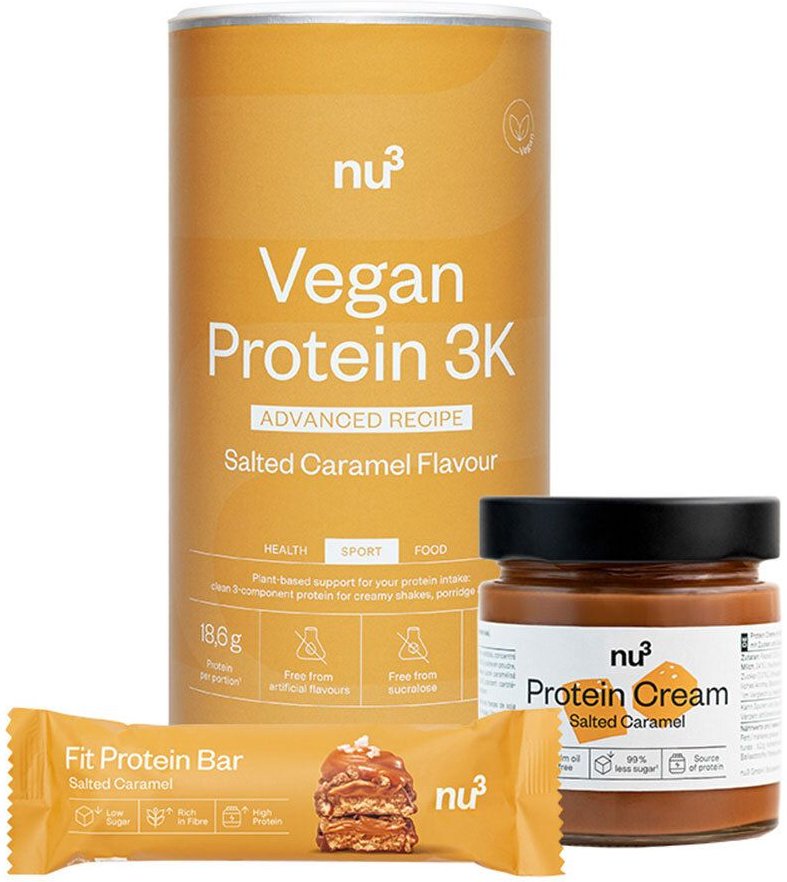 nu3 Salted Caramel 500+200+55 g Set