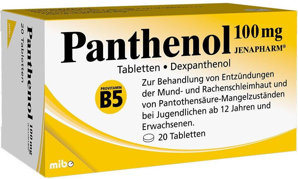 Panthenol 100 mg Jenapharm Tabletten 20 St