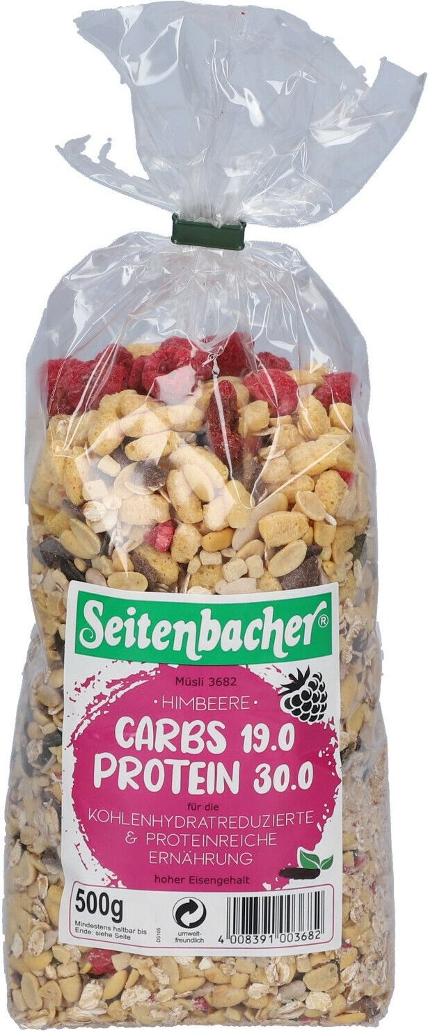 Seitenbacher Sb.-CARBS 19.0, Himbeer 500 g Müsli