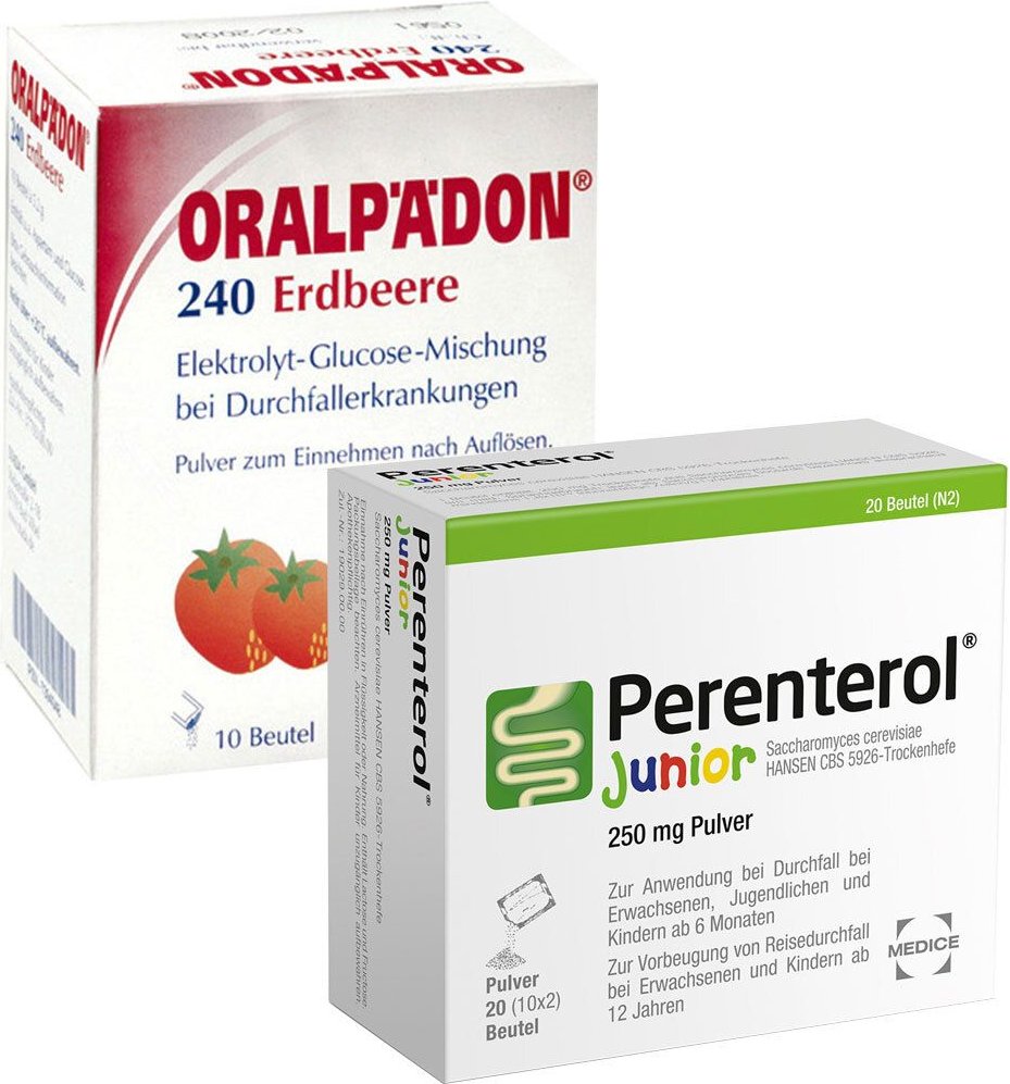 Perenterol Junior + Oralpädon Erdbeere Sparset 1 St Set