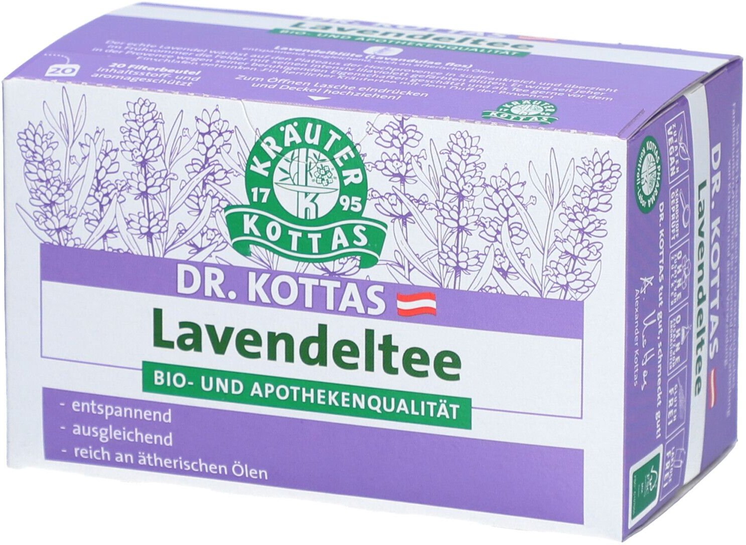 Thumbnail - Kottas Dr.tee Lavendel Bio 20 St Filterbeutel