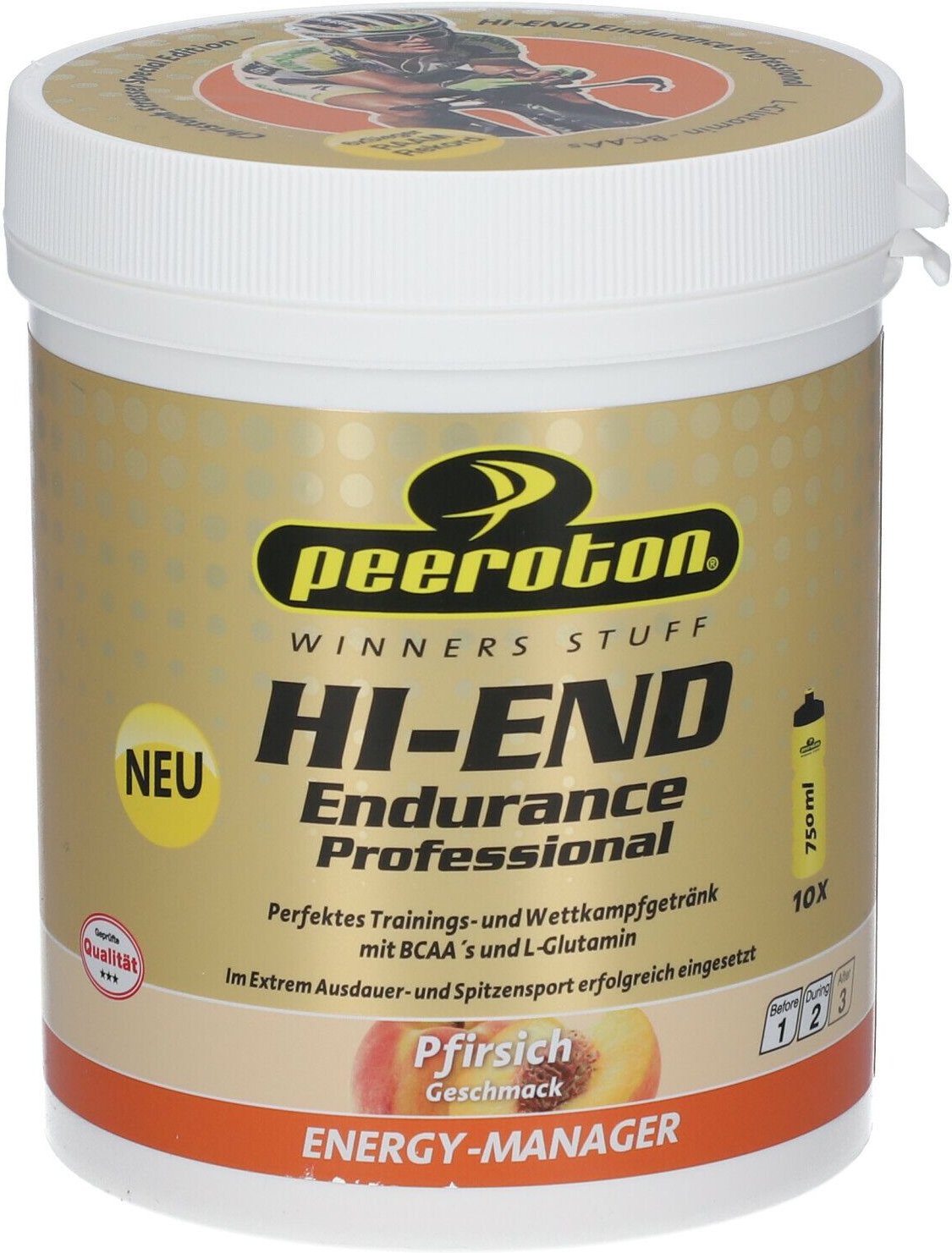 Hi-End Endurance Drink Pfirsich 600 g Pulver
