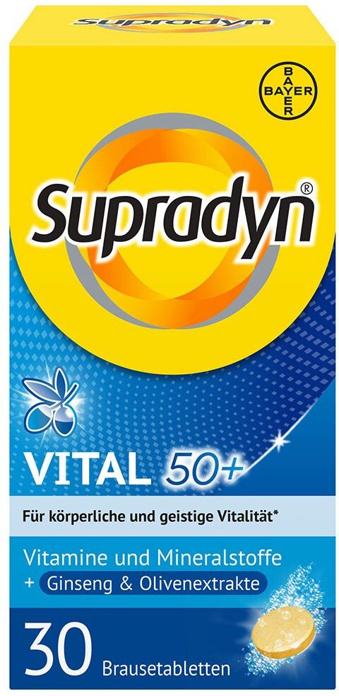 Supradyn Vital 50+ Ginseng&Olive 30 Brause St Brausetabletten