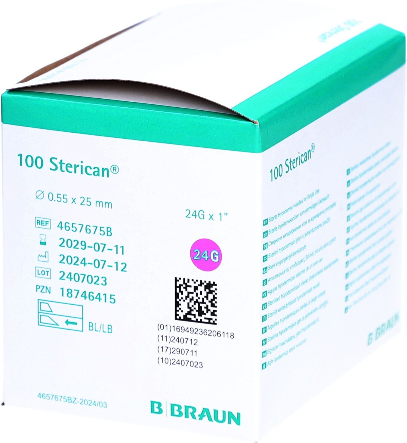 Sterican Einmalkanüle 24 G 25 mm 100 St Kanüle