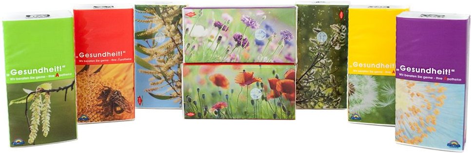 Taschentücher Motiv Heuschnupfen