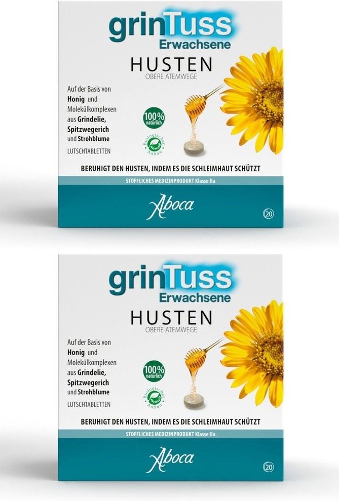 Grintuss Erwachsene mit Poliresin Tabletten 2x 2x20 St Lutschtabletten