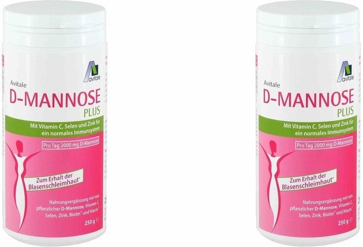 D-Mannose Plus 2000 mg Pulver m.Vit.u.Mineralstof. 2x 2x250 g