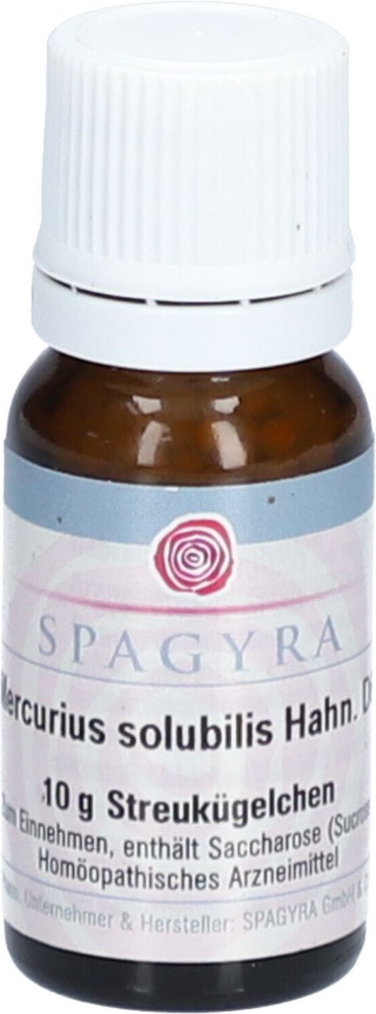 Mercurius Solubilis Hahnemanni D 6 Globuli 10 g