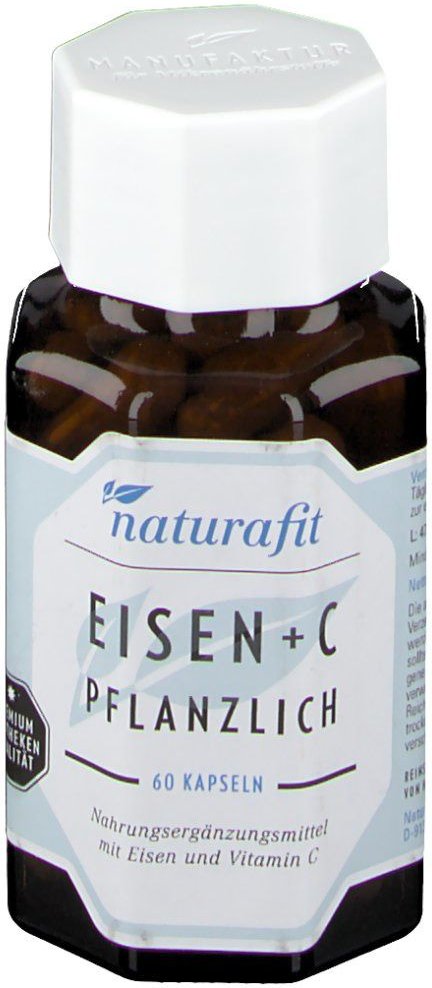 Naturafit Eisen plus C pflanzlich Kapseln 60 St