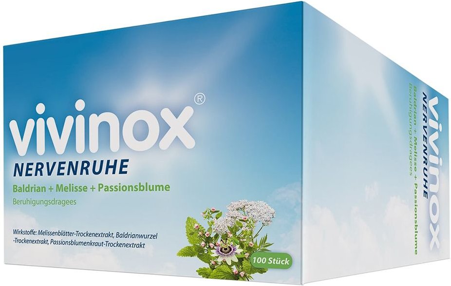 vivinox Nervenruhe Beruhigungsdragees bei Unruhe und Einschlafstörungen