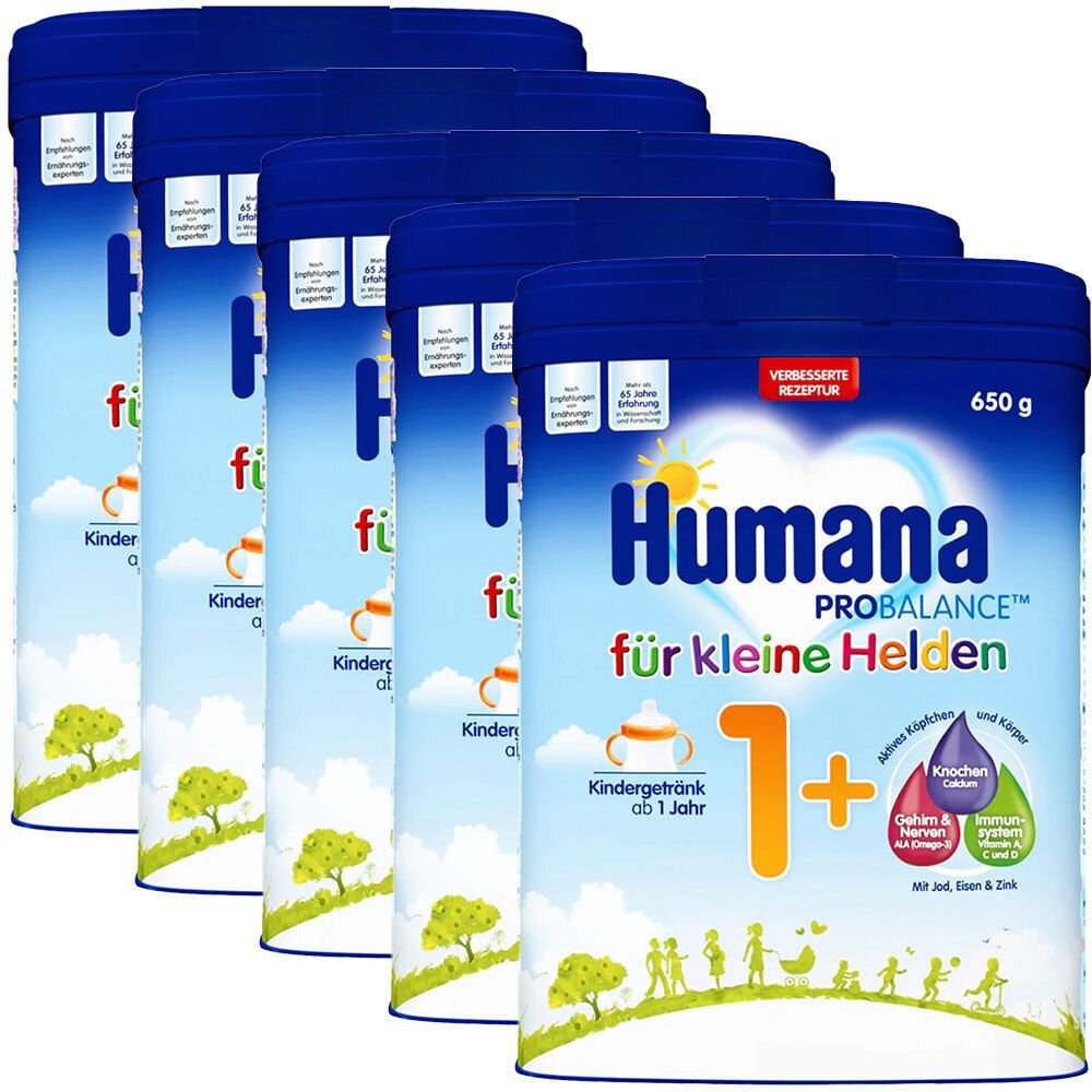 5x Humana Kindergetränk ab 1+ Jahr My Pack Pulver 5x650 g