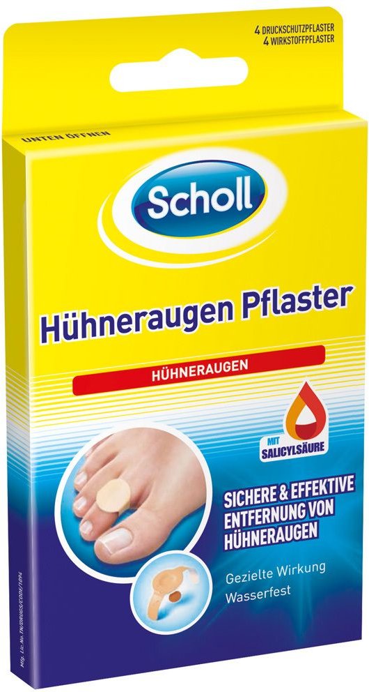 Scholl Hühneraugen Pflaster 4 St