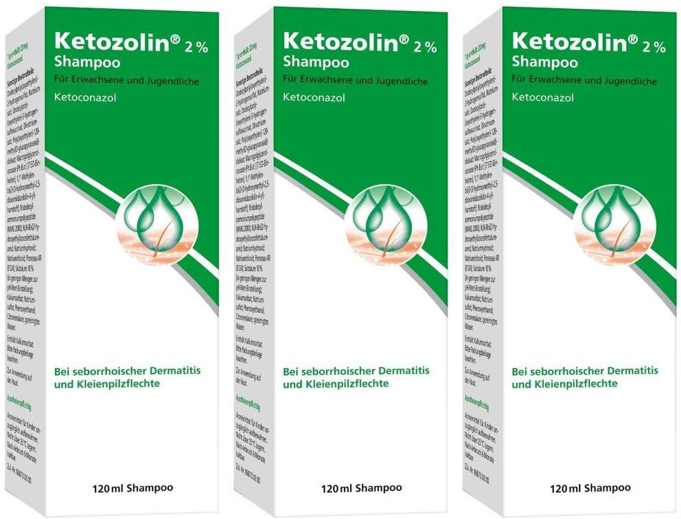 Thumbnail - Ketozolin 2% Shampoo x3 3x120 ml