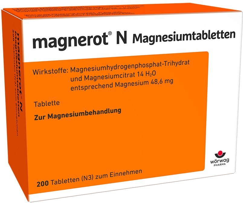 Magnerot N Magnesiumtabletten 200 St Tabletten