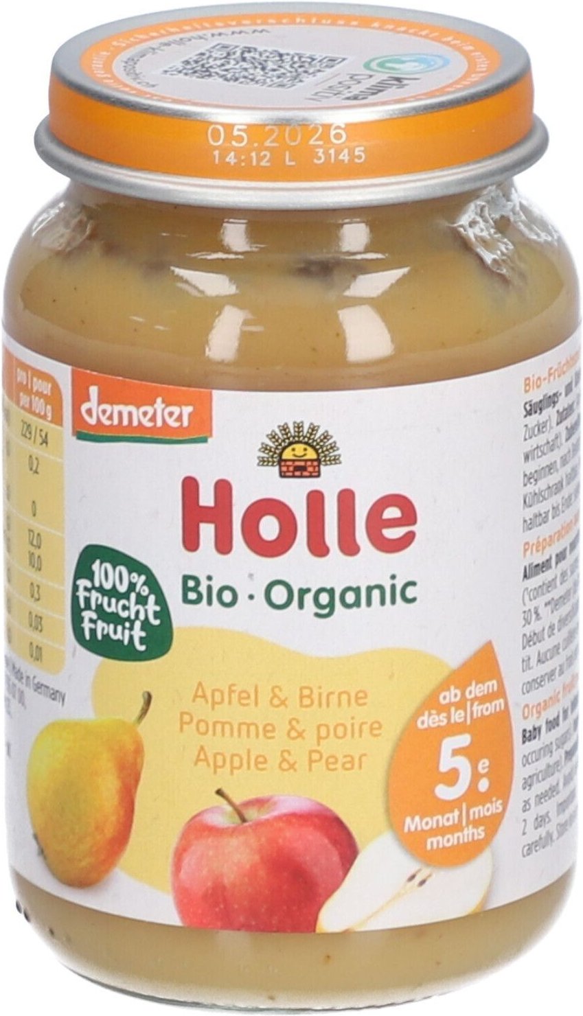 Holle Apfel und Birne Bio, ab 5 Monaten x4 4x190 g