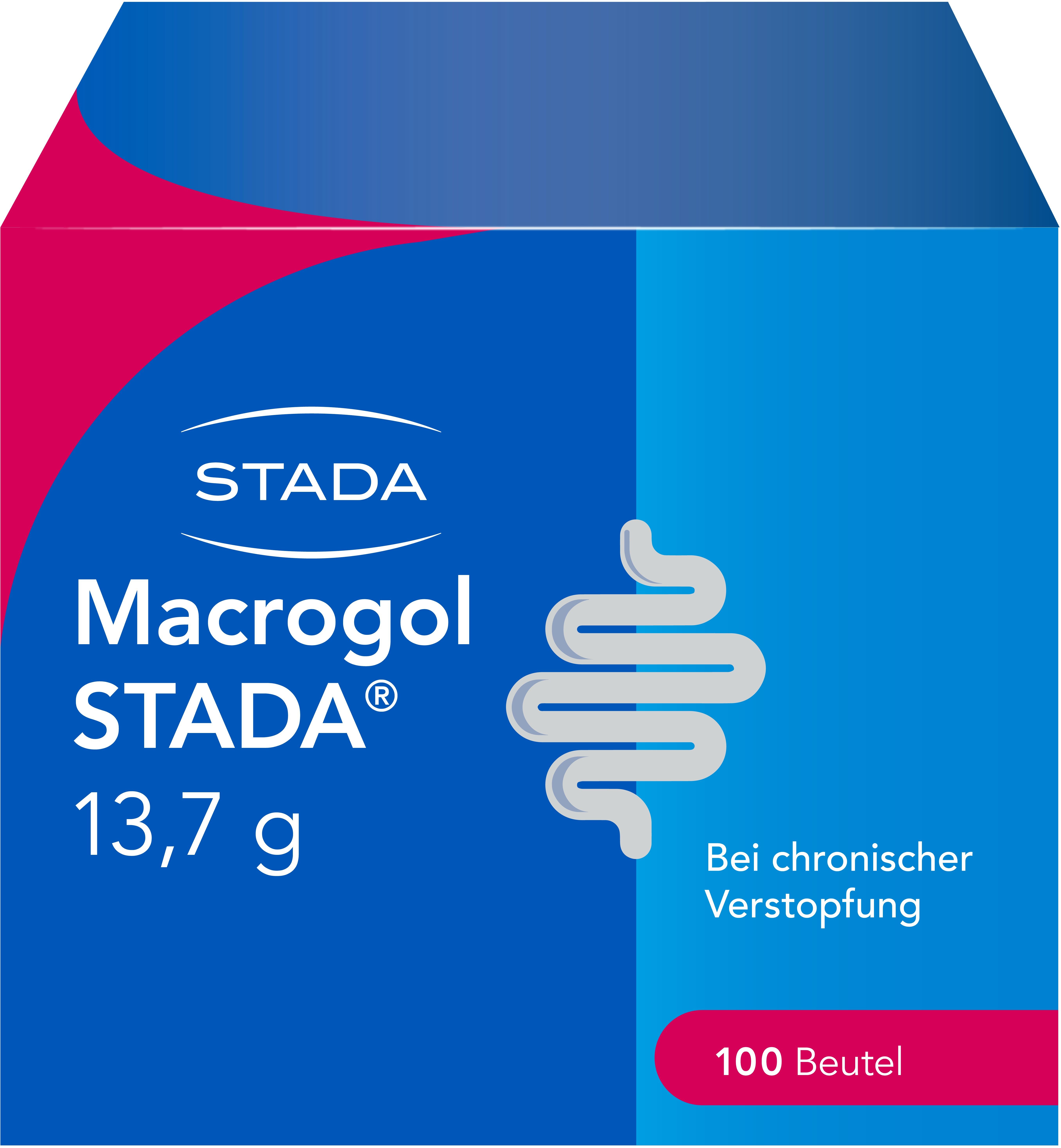 Macrogol Stada 13,7 g Plv.z.Her.e.Lsg.z.Einnehmen 100 St Pulver zur Herstellung einer Lösung zum Einnehmen