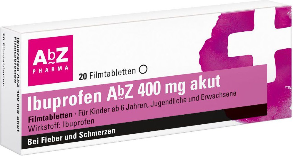 Ibuprofen AbZ 400 mg akut Filmtabletten 20 St