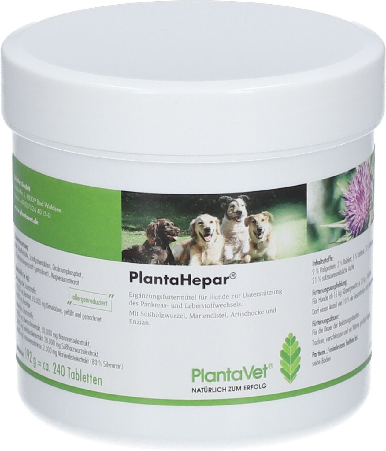 Plantahepar VET TBL 800Mg 240 St Tabletten