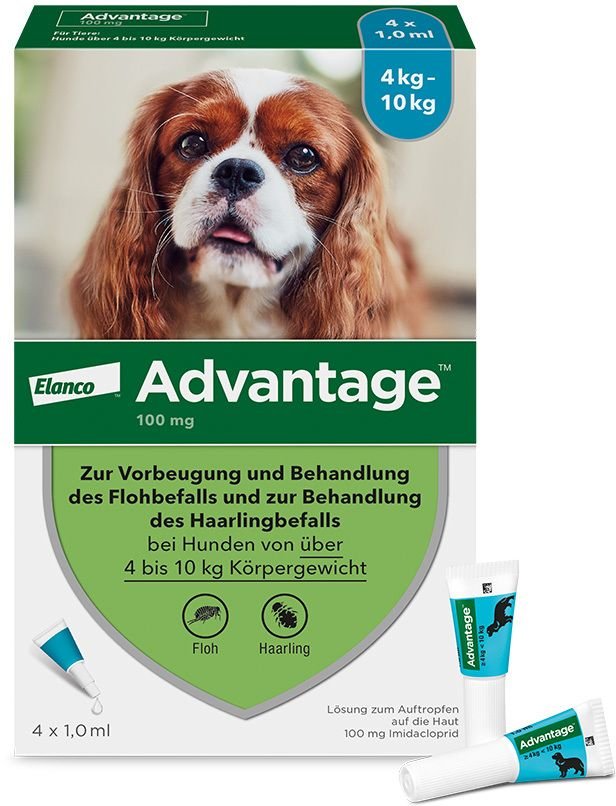 Thumbnail - Advantage 100 Lösung f.Hunde 4-10 kg 4 St