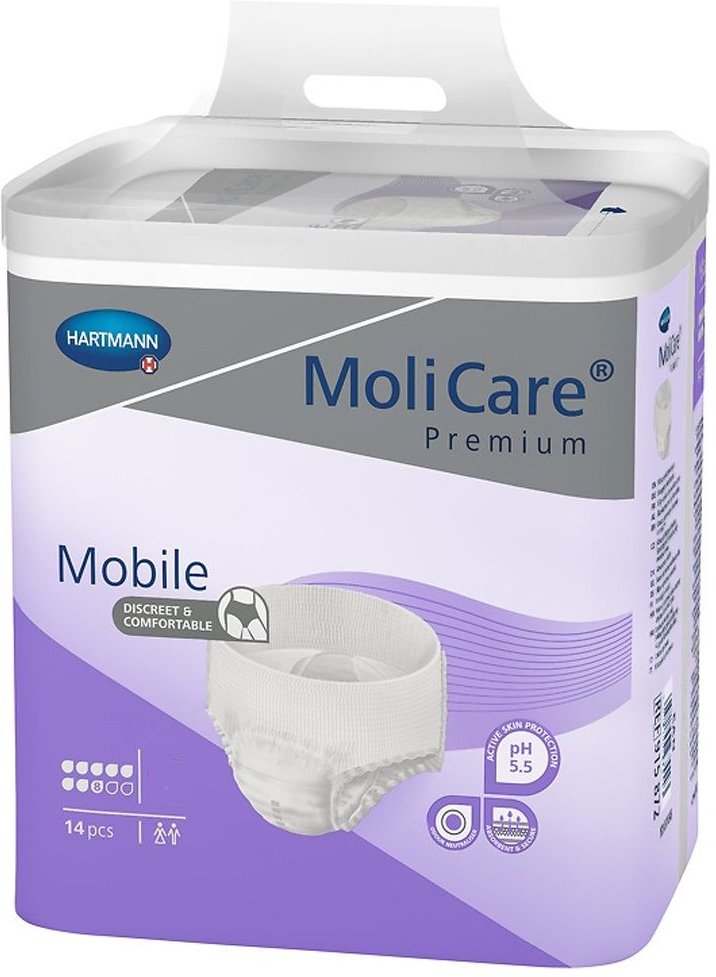 Molicare Premium Mobile 8 Tropfen Gr.L 14 St Einweghosen