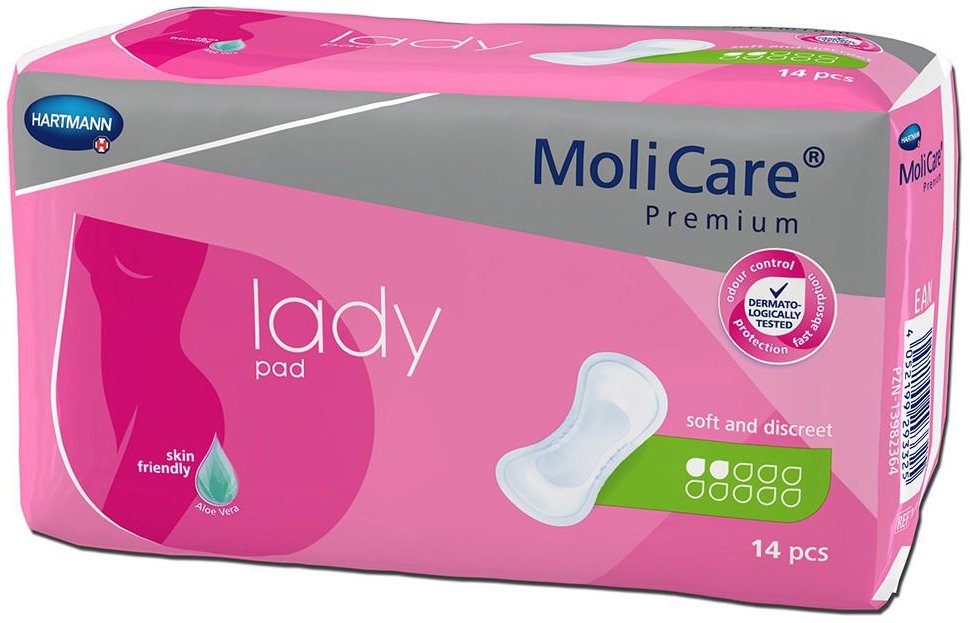 Thumbnail - Molicare Premium lady Pad 2 Tropfen 18x14 St Einlagen