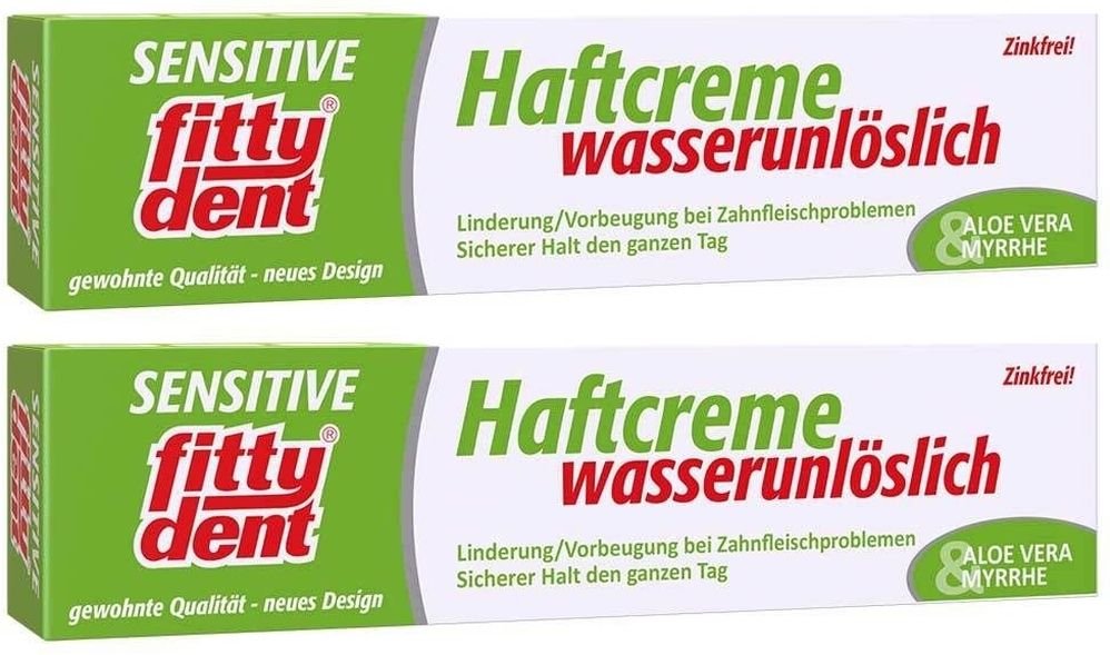 Fittydent sensitive Haftcreme 2x 2x40 g Creme