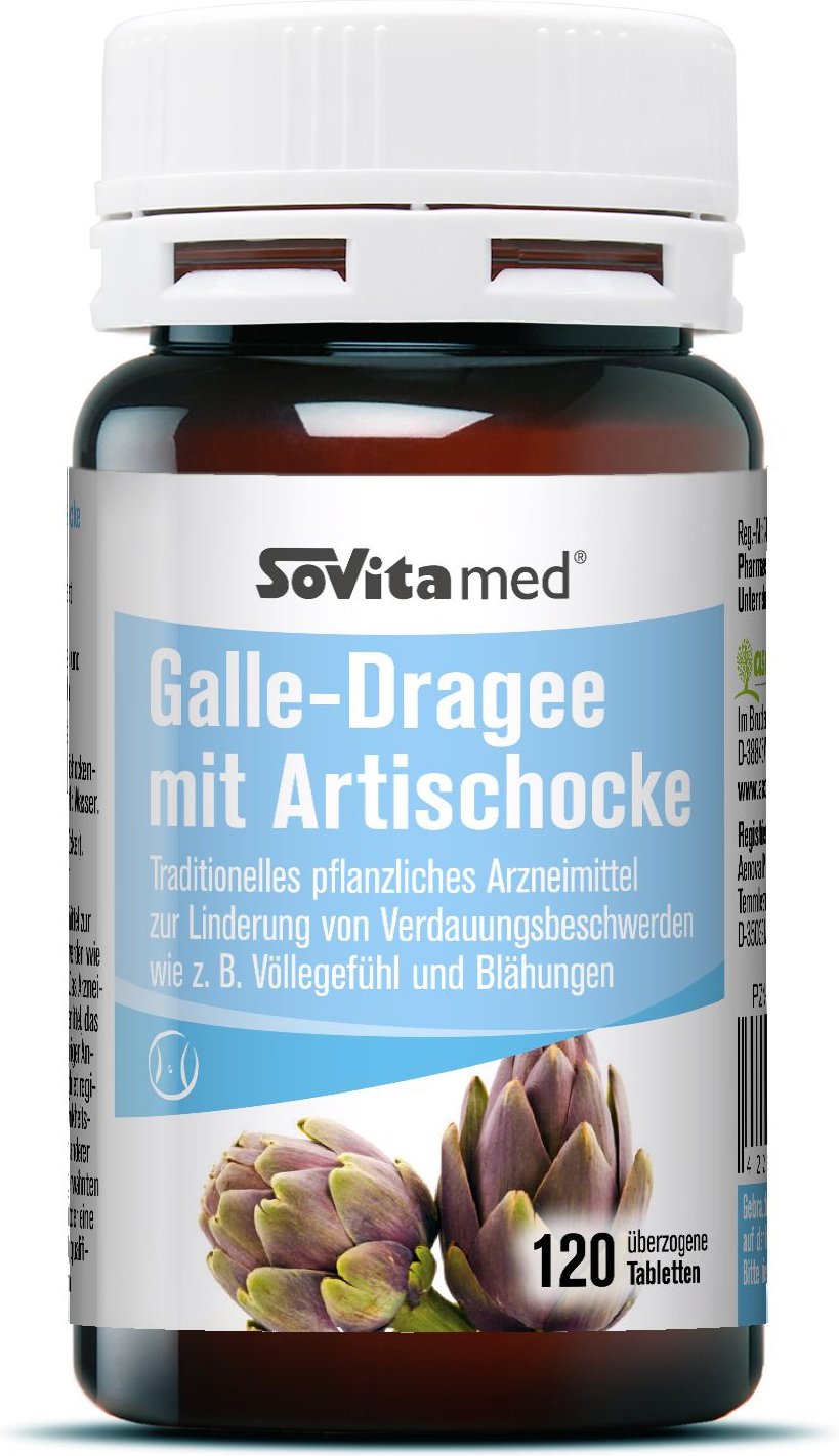 Sovita MED Gallee-Dragee mit Artischocke 120 St Überzogene Tabletten