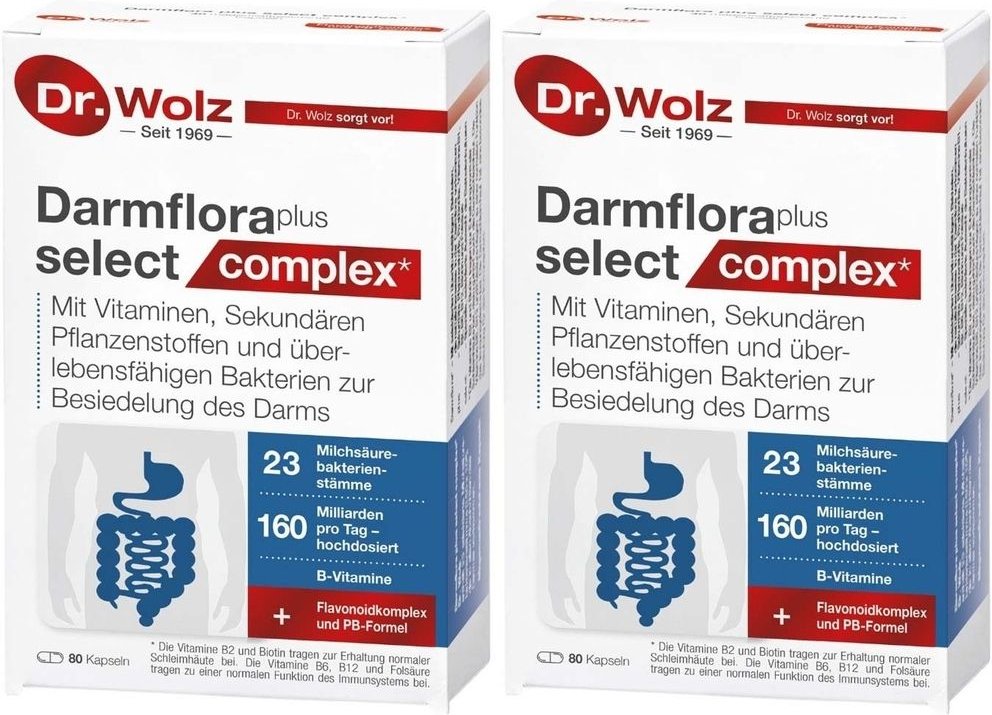 Darmflora plus select complex magensaftres.Kapseln 2x 2x80 St Kapseln magensaftresistent