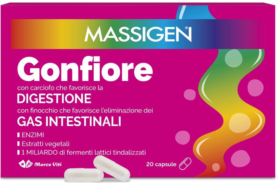 Massigen Gonfiore 20Cps 8,4 g Kapseln