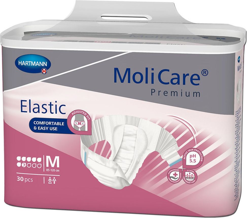 Molicare Premium Elastic Slip 7 Tropfen Gr.M 30 St Einweghosen